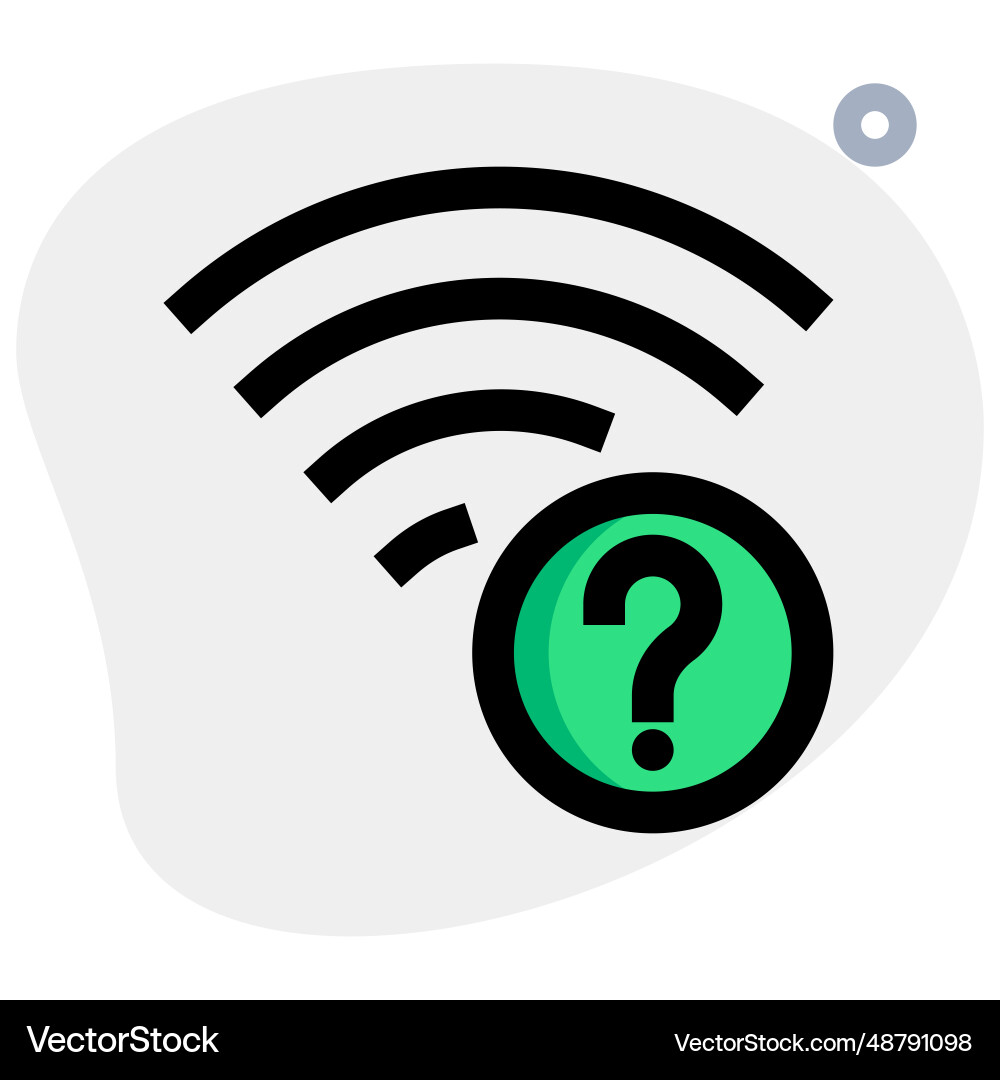 Password required for wireless connection Vector Image