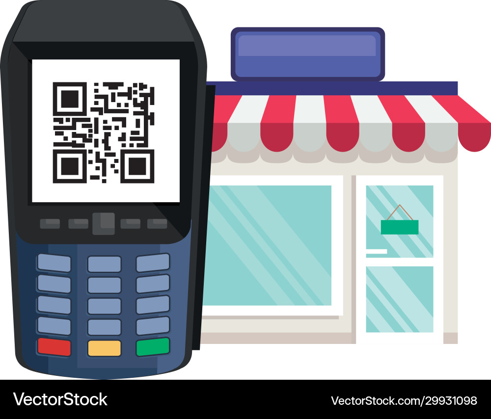 Qr-Code innerhalb von Datentelefon und Speicherdesign vektorbild