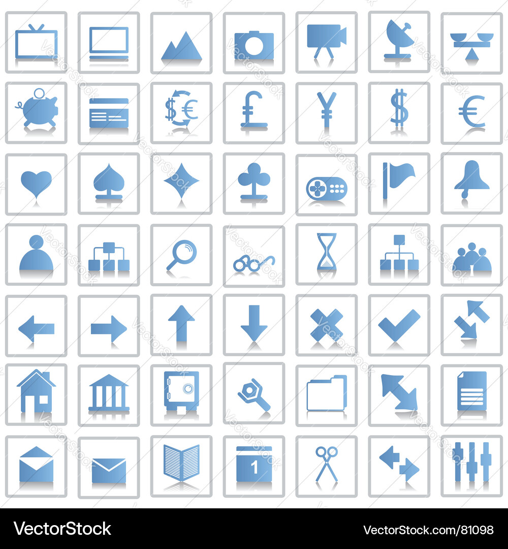 Web Icons Set Vektorbild