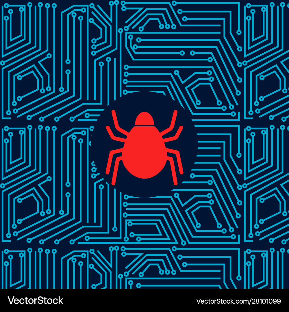 F bs bug hacking concept F bs bug hacking concept vector image