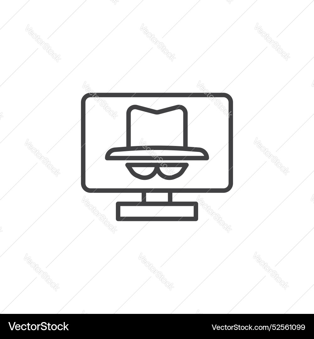 Hacker icon set on white background Hacker icon set on white background vector image