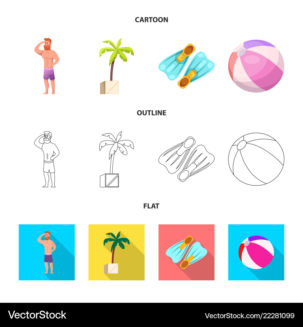 Isolated object of pool and swimming symbol set Isolated object of pool and swimming symbol set vector image