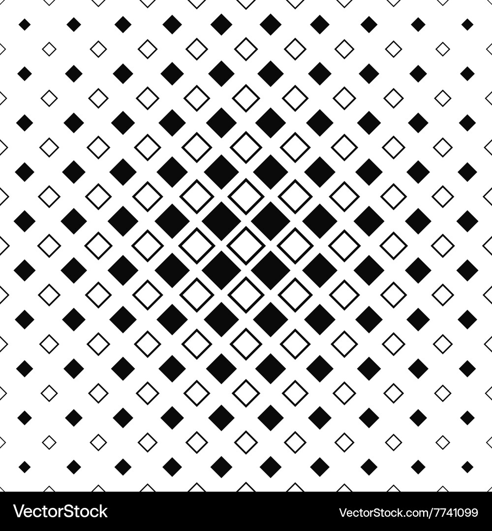 Monochrome Square Repeating Pattern vector image