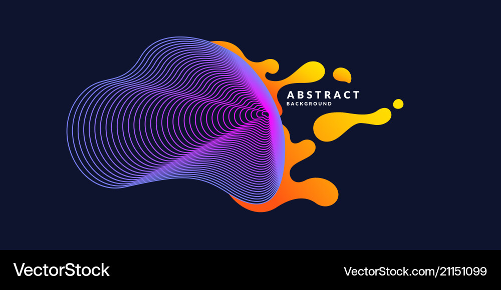 Organic forms with dynamic waves and lines Organic forms with dynamic waves and lines Vector Image