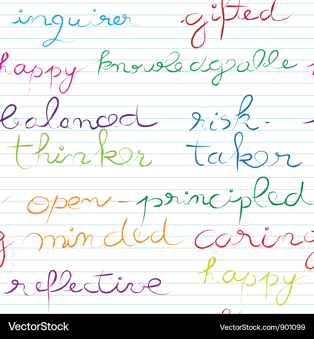 Student text pattern Vector Image
