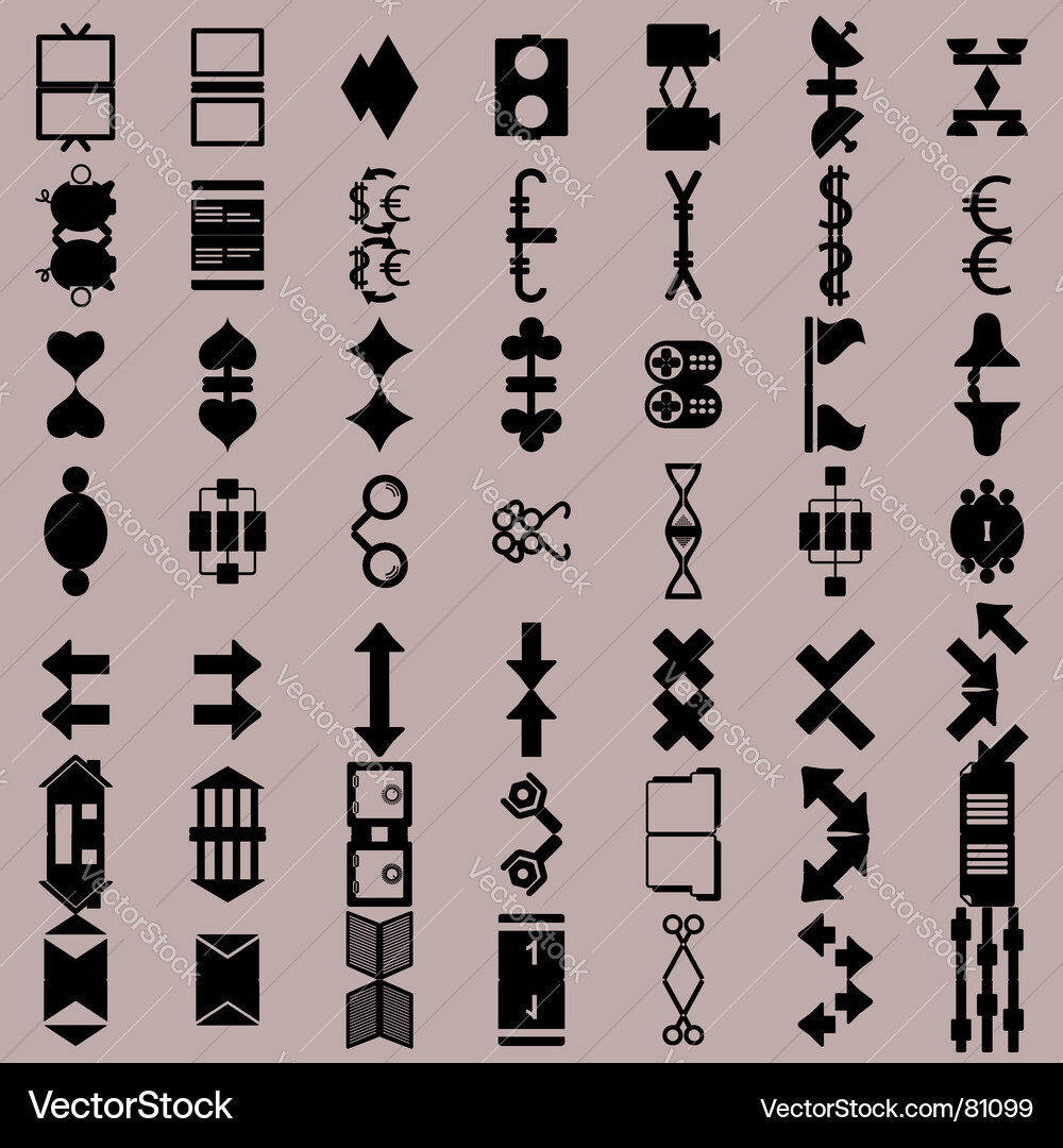 Web icons set Vector Image