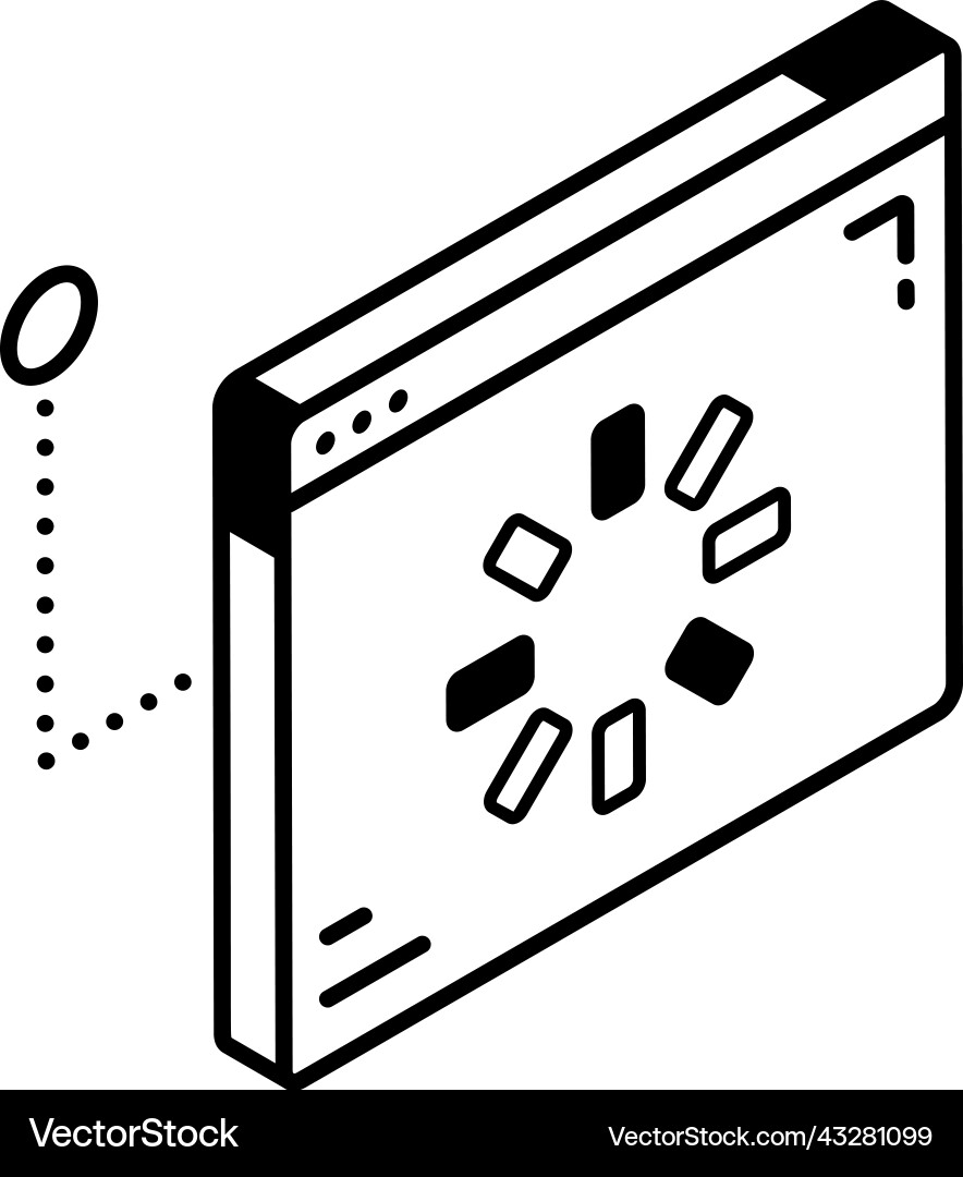 Web loading vector image