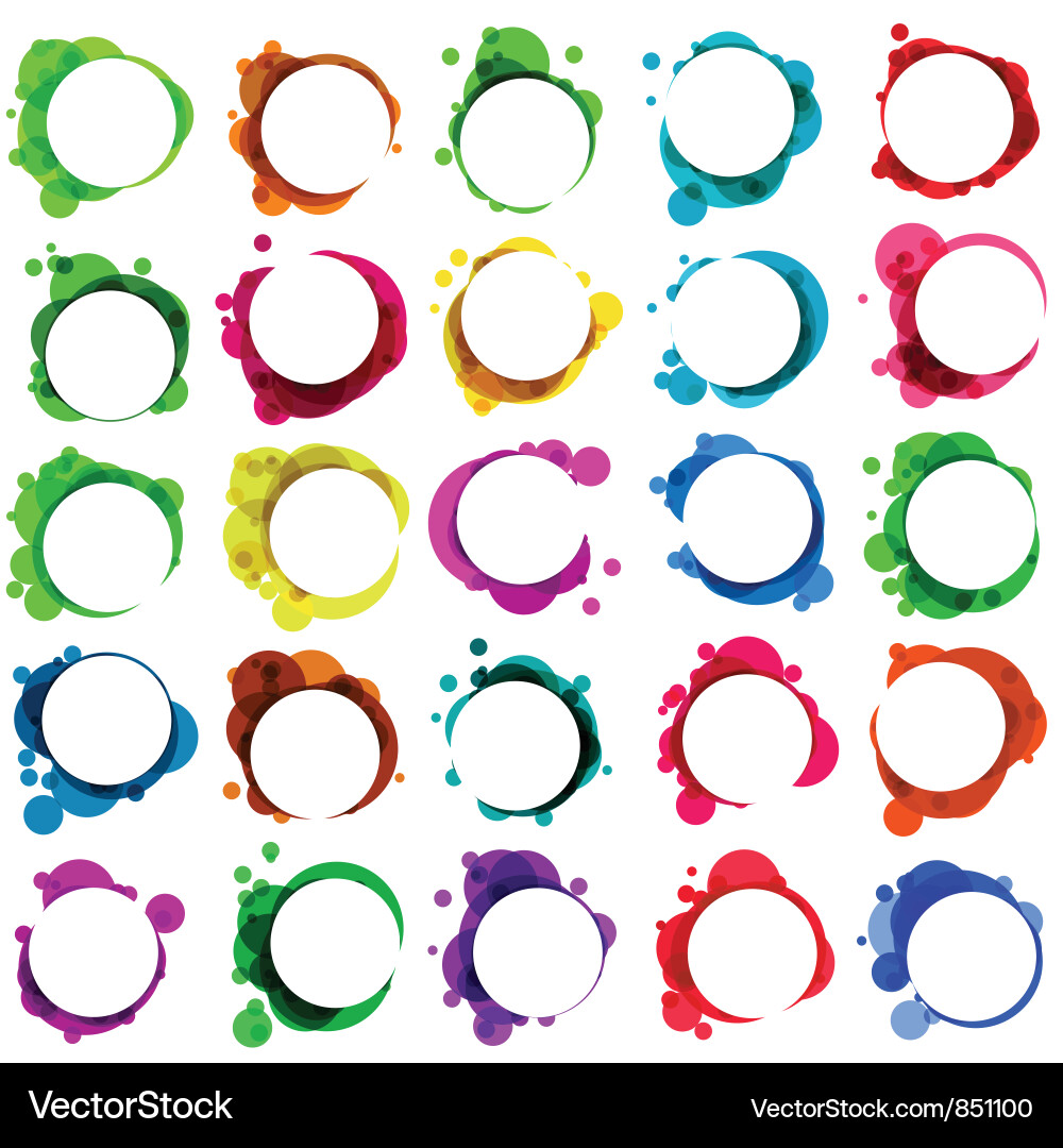 Abstract colorful speech bubble eps 8 Vector Image