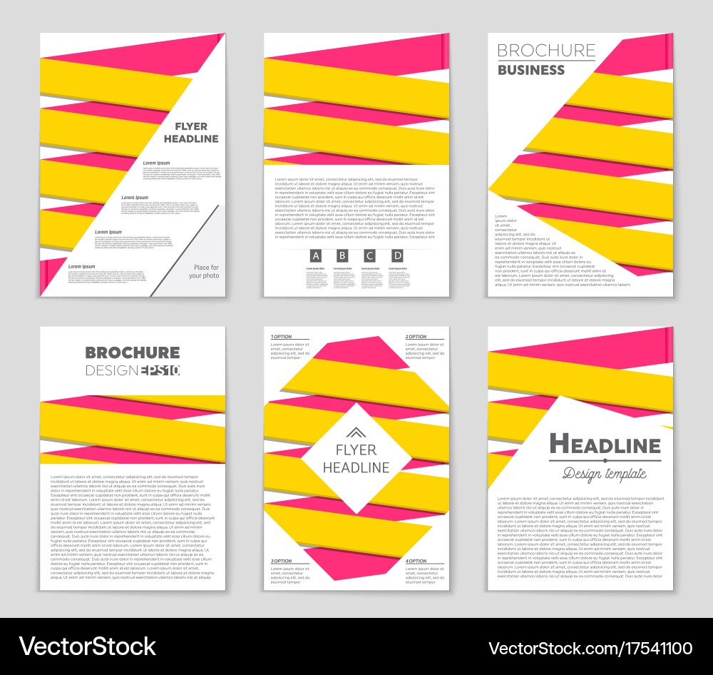 Abstract layout background set for art Vector Image