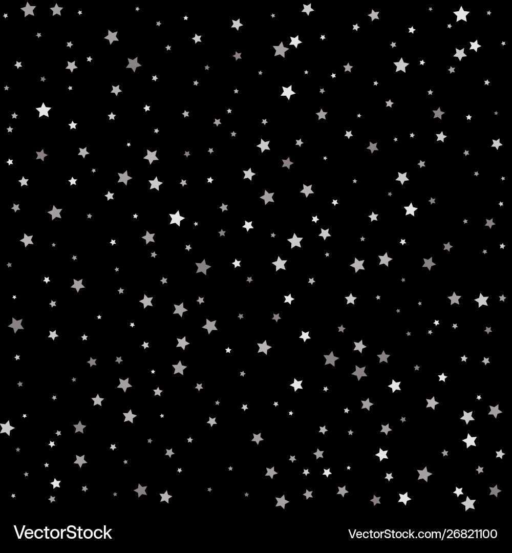 Abstract pattern random falling silver stars Abstract pattern random falling silver stars vector image