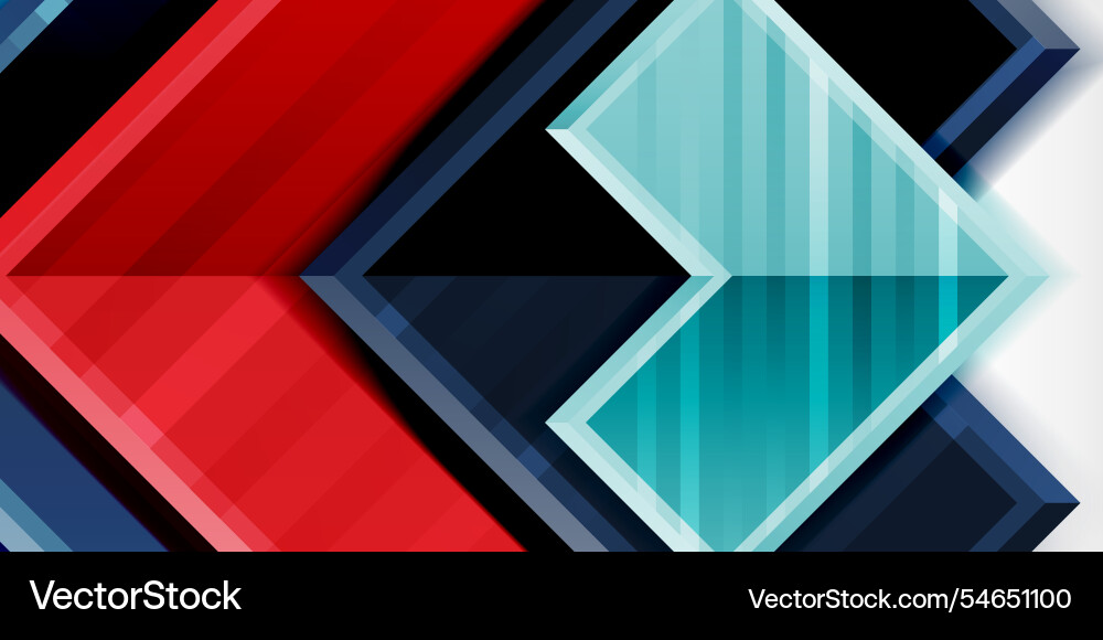 Arrow symbols created with 3d effects and line vector image