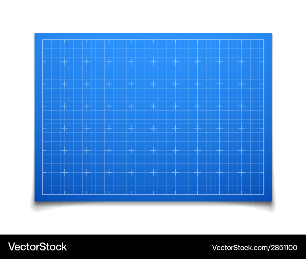Blueprint Grid with Shadow vector image
