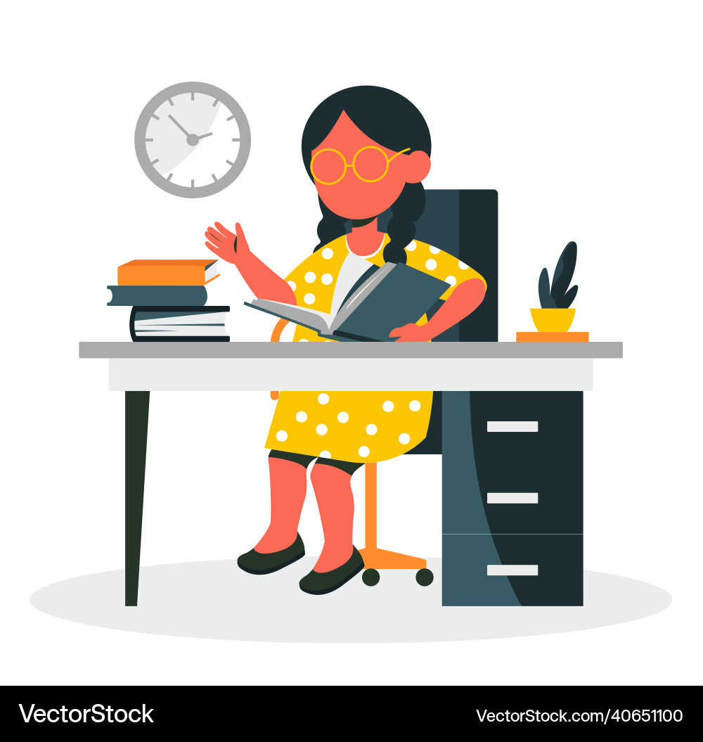 Concept of office routine Concept of office routine vector image