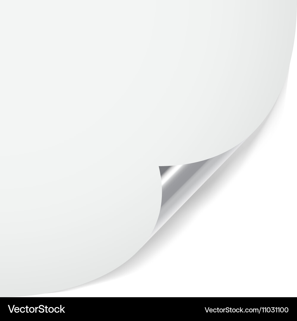Curl page vector image