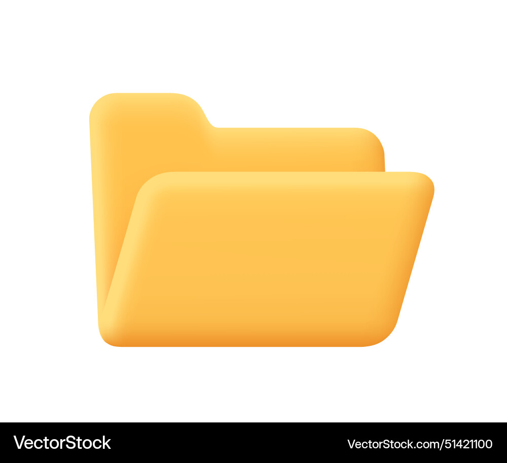 Empty business folder for documents file Empty business folder for documents file vector image