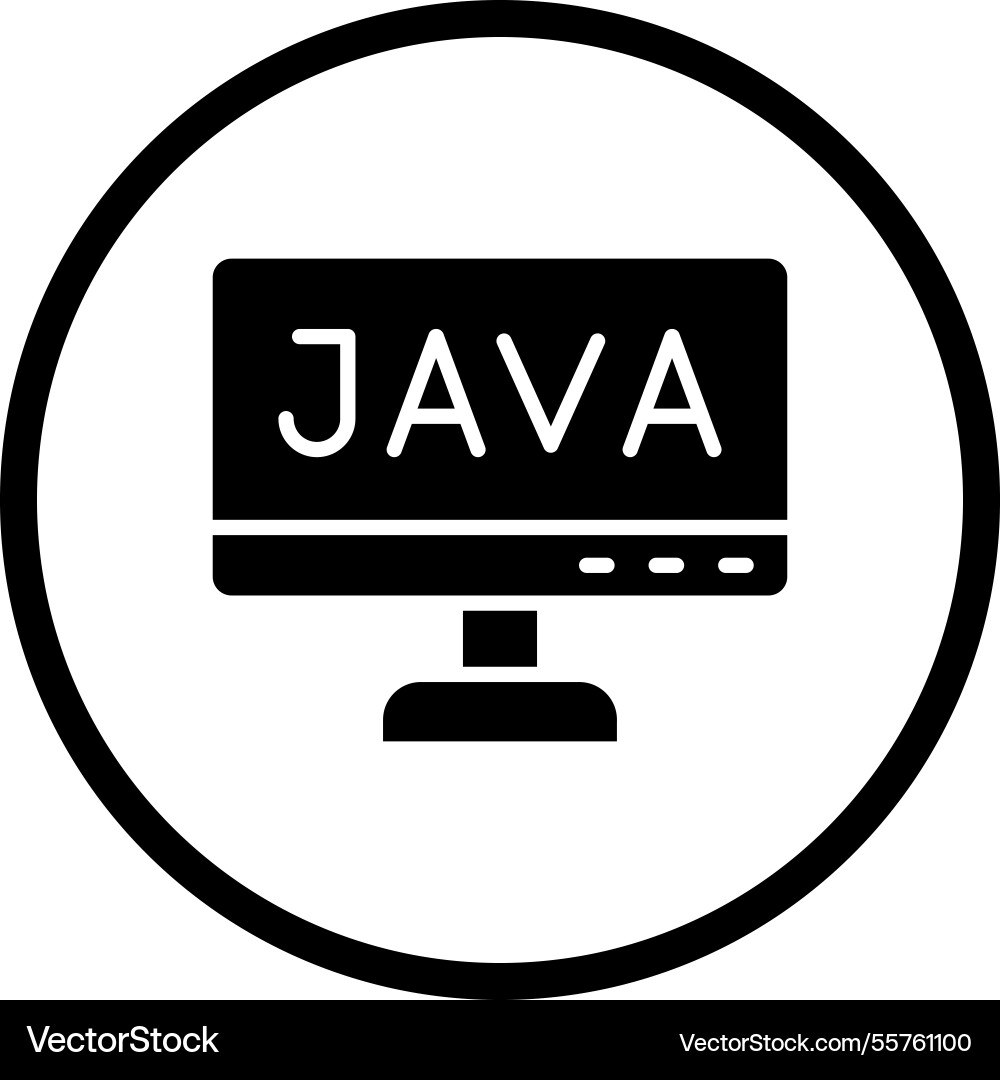 Java icon design Vector Image