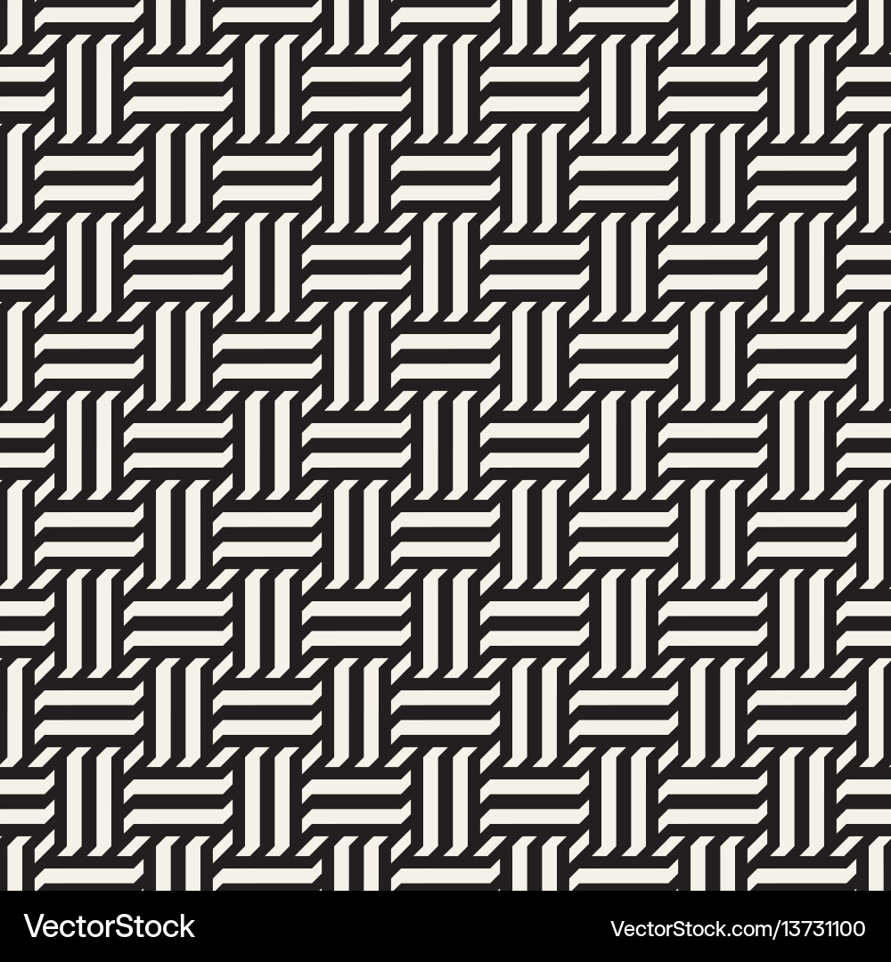 Modern Interlocking Lines Pattern vector image