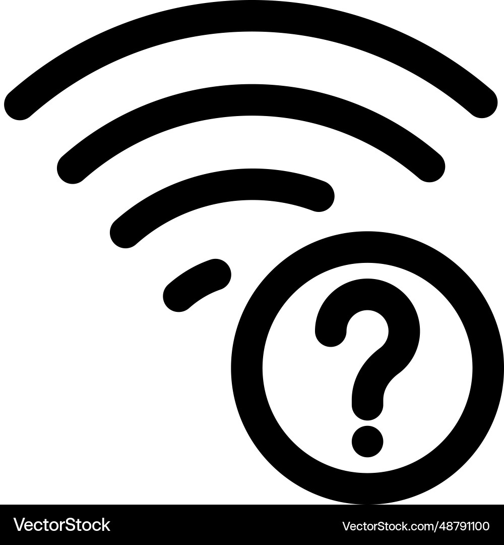 Password required for wireless connection Vector Image