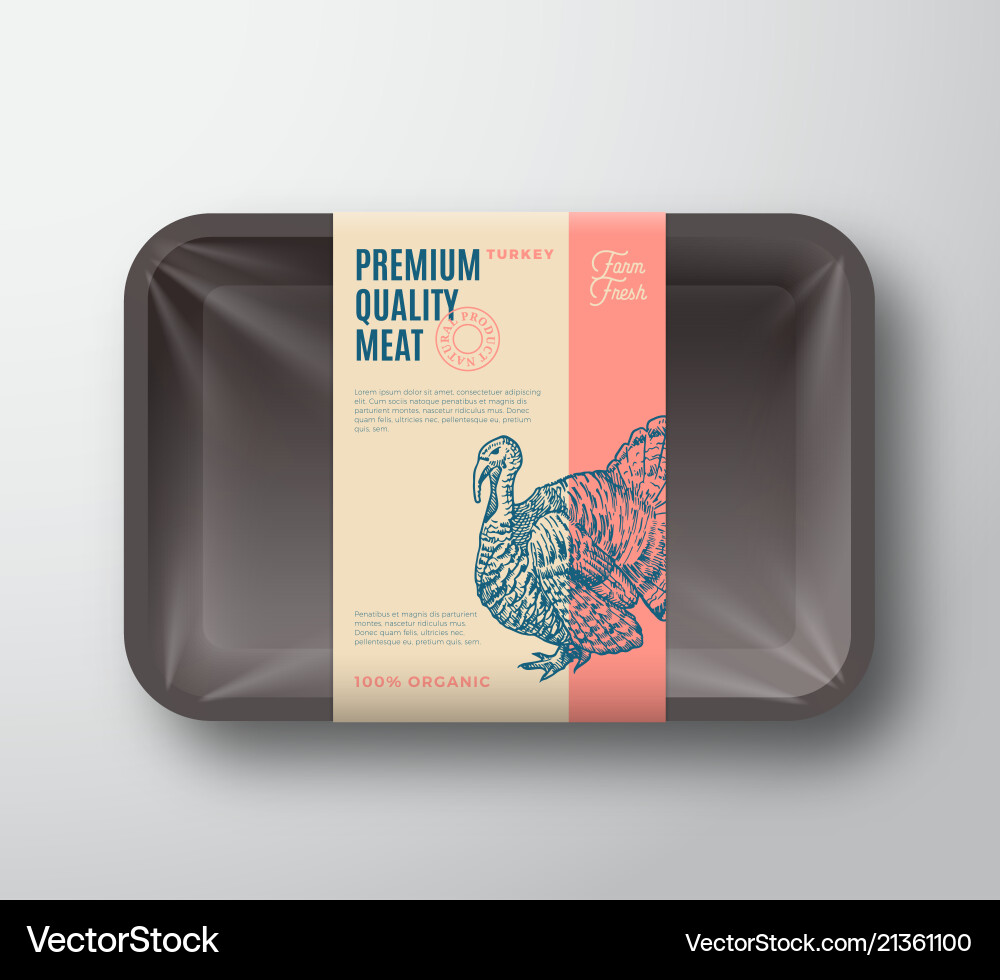 Premium Türkei Verpackung Vektorbild