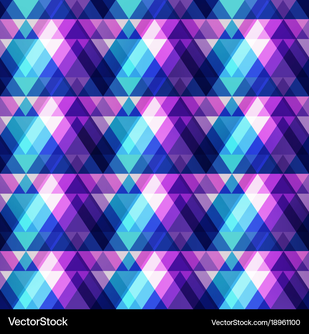 Purple Triangle Seamless Pattern vector image