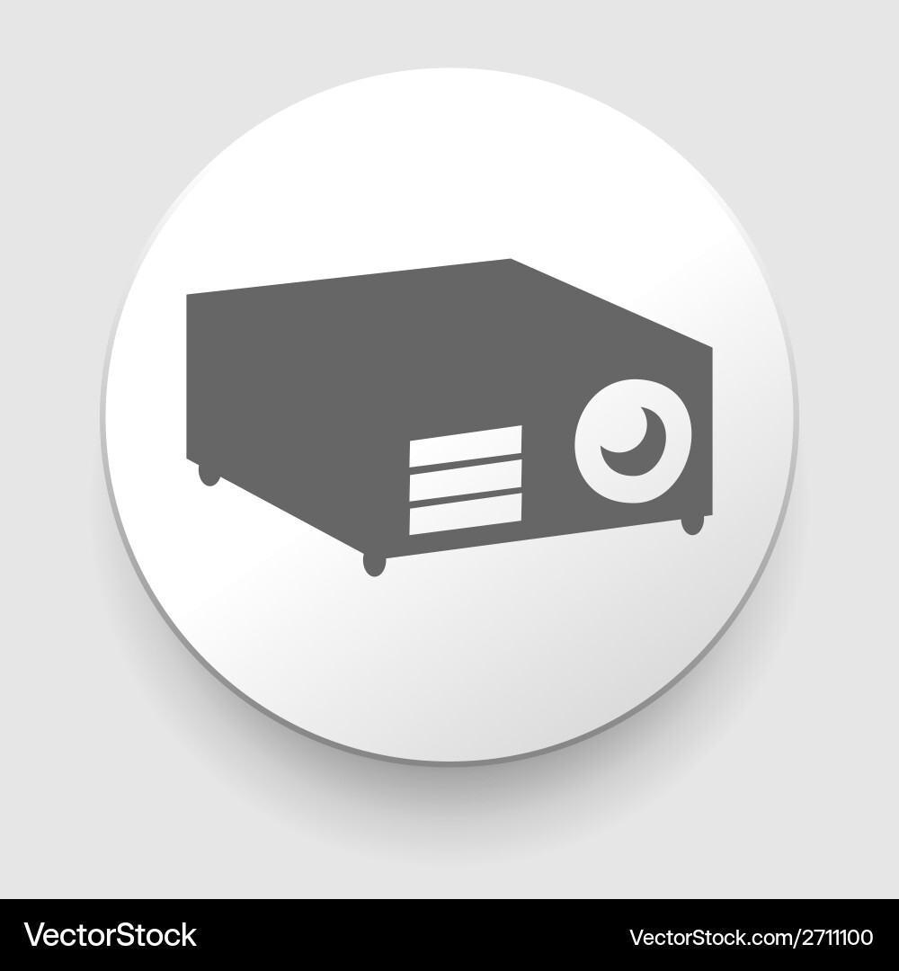 Simple web icon in - projector Vector Image