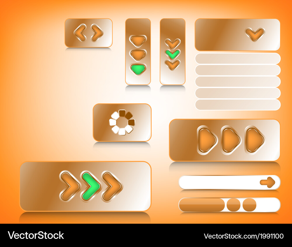 Web design elements vector image