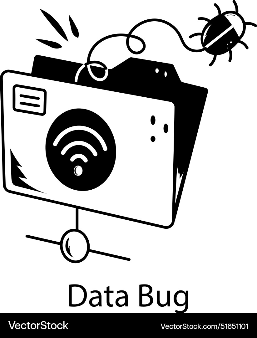 Data bug vector image