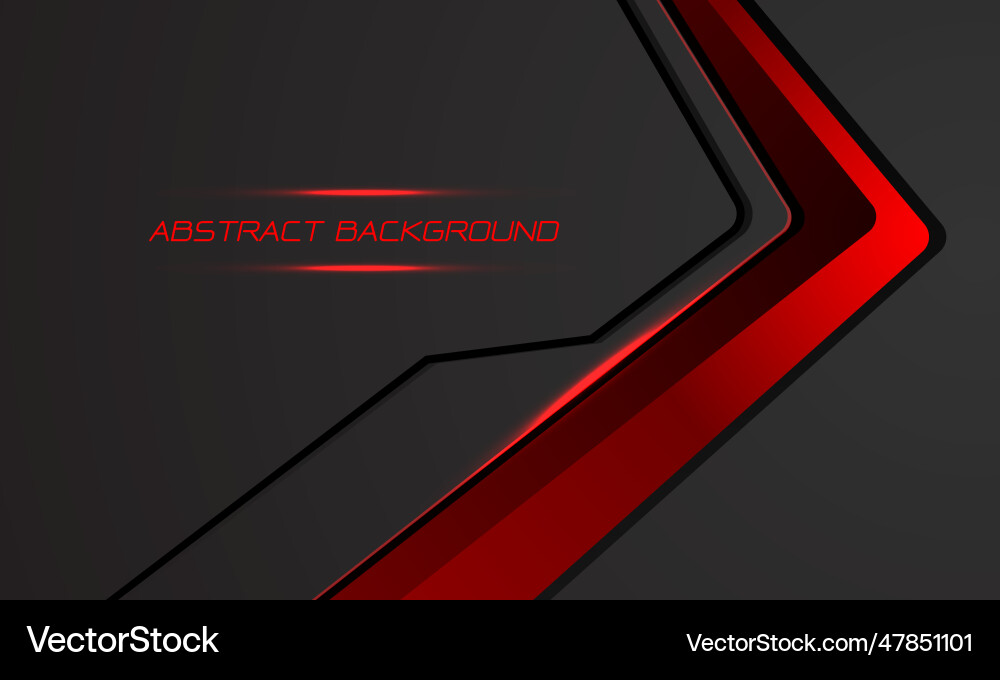 Dynamic Red & Black Arrow Background Vector Image