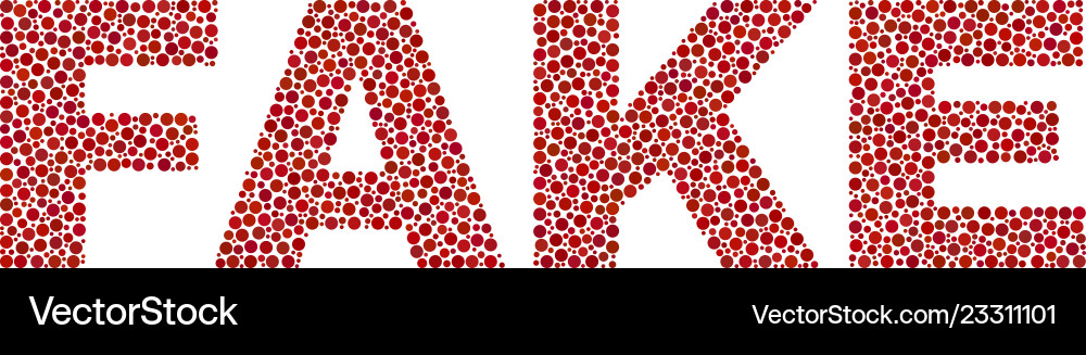 Fake text in dot style Fake text in dot style vector image