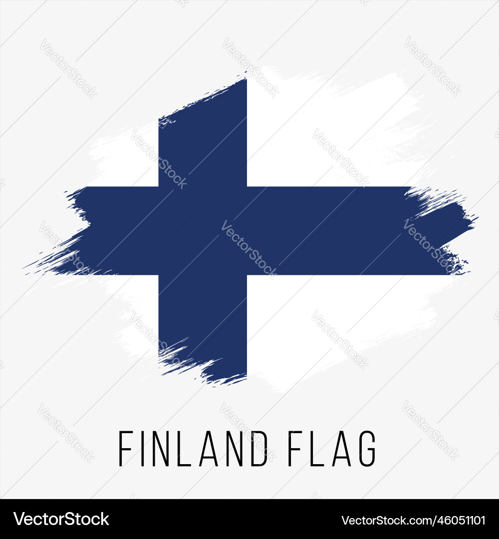 Finland flag for independence Finland flag for independence vector image