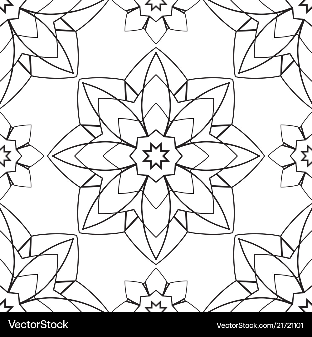 Geometrisches schwarzes und weißes Ornament Geometrisches schwarzes und weißes Ornament vektorbild