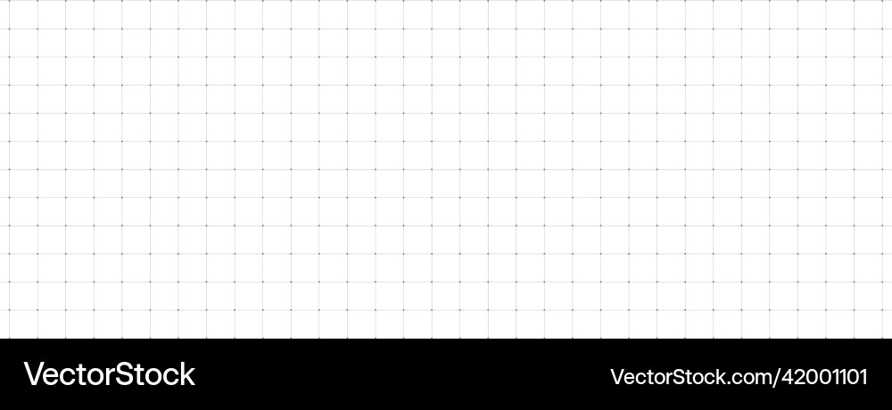 Grid paper with dots square graph background Grid paper with dots square graph background vector image