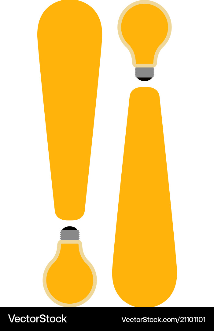 Isolated lightbulb icon Isolated lightbulb icon vector image