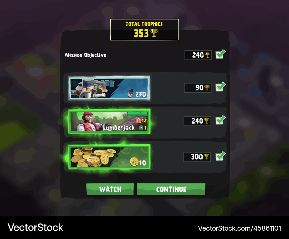 Komplettes Set von Level-Taste Spiel ui Pop-up-Symbol vektorbild