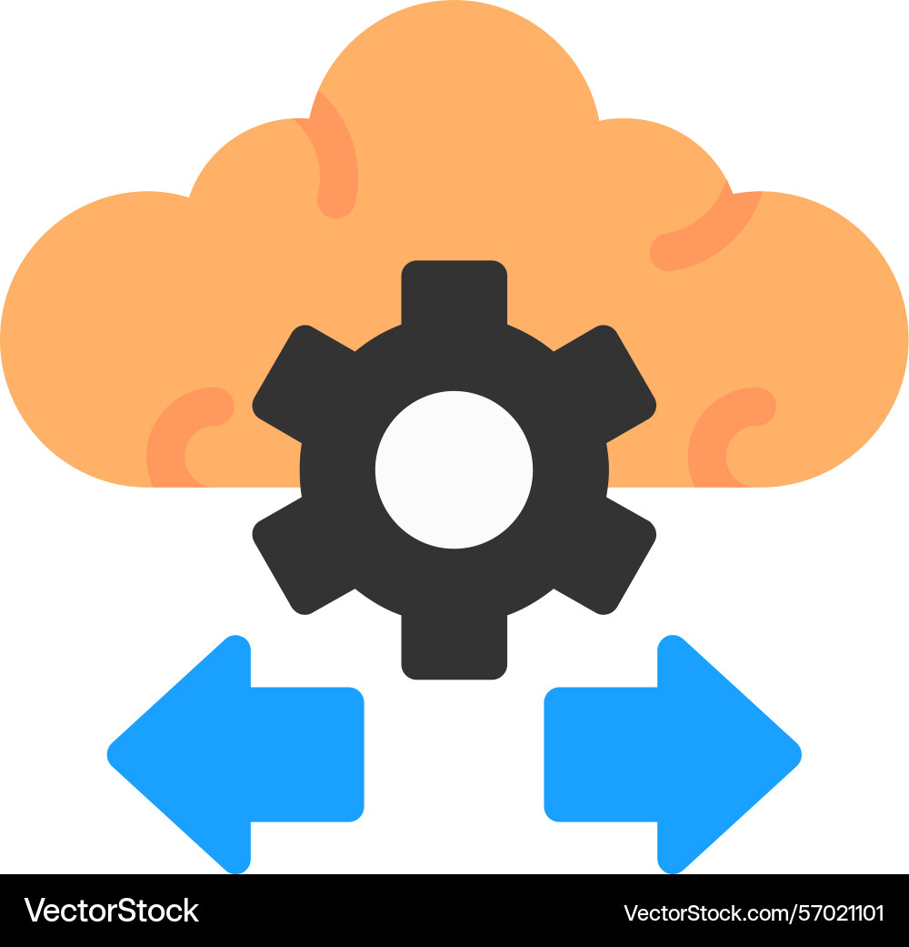 Mind flow flat style icon design Vector Image