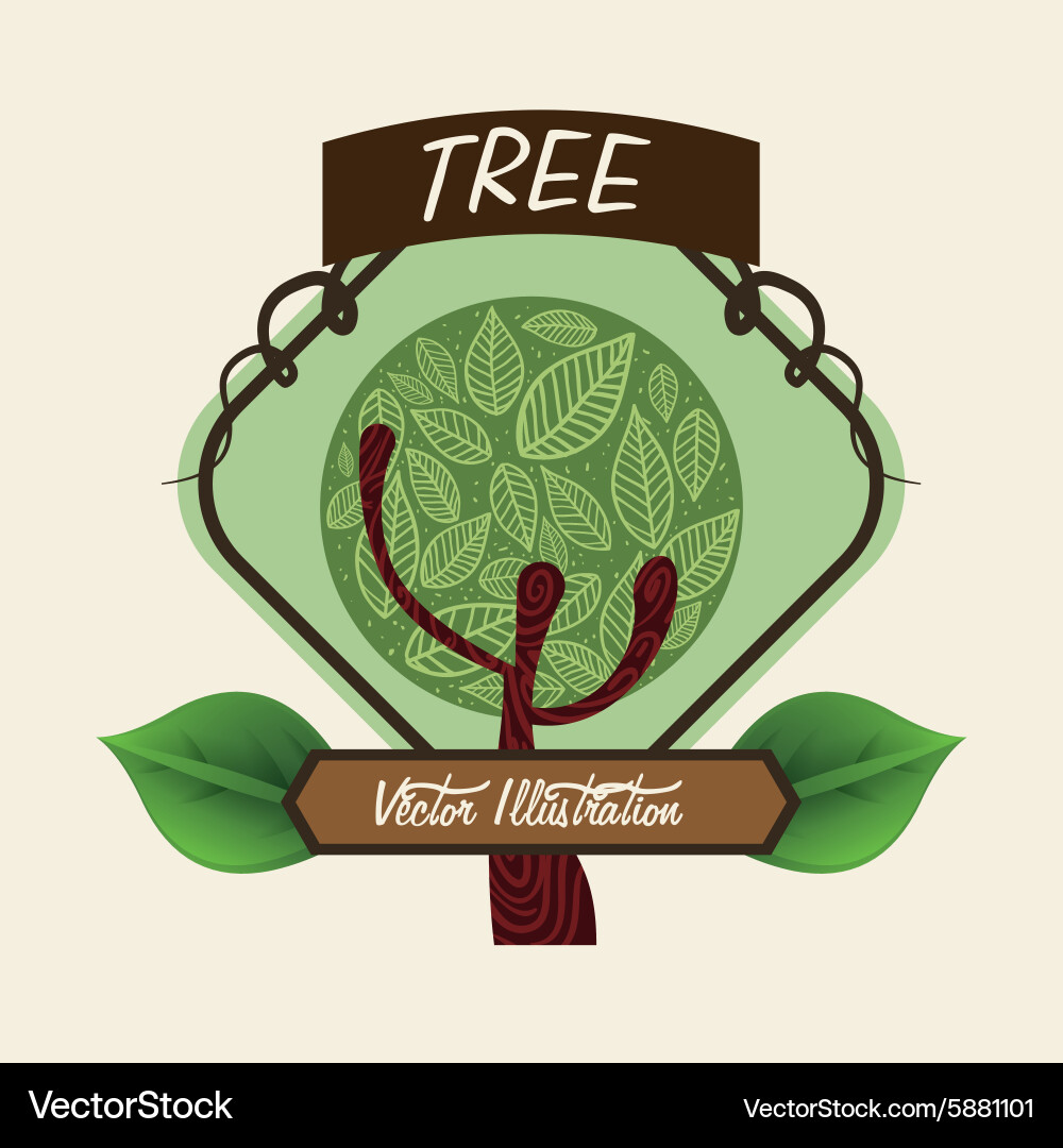 Tree design vector image