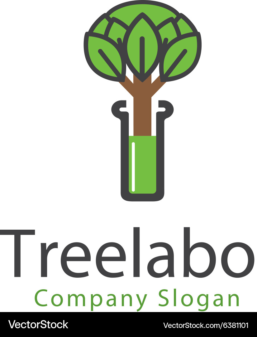 Tree labo design Vector Image