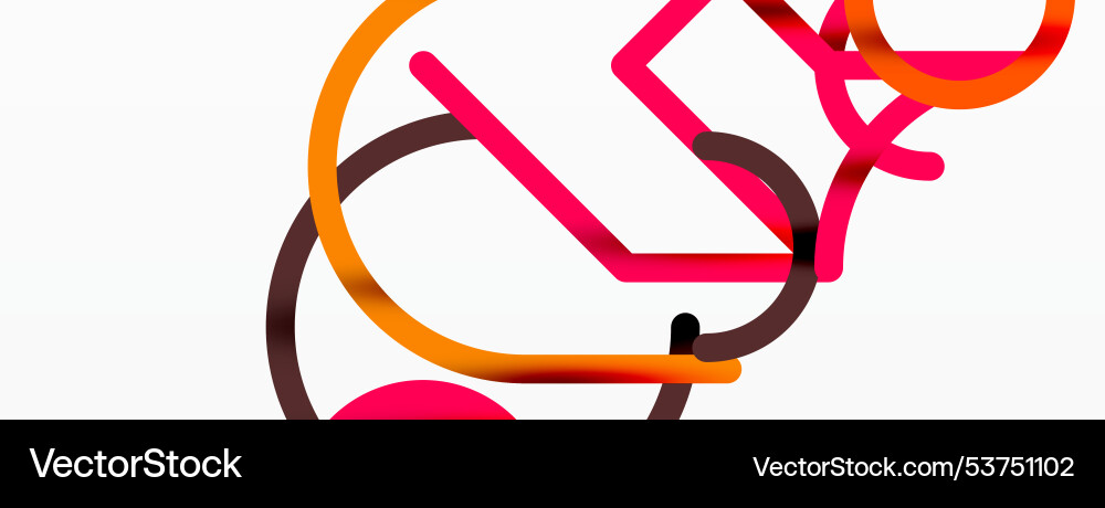 Abstract background circles and colorful round Vector Image