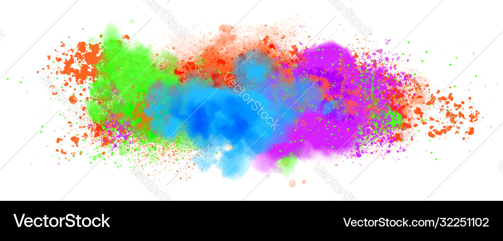 Abstract background with color paint splashes Abstract background with color paint splashes vector image