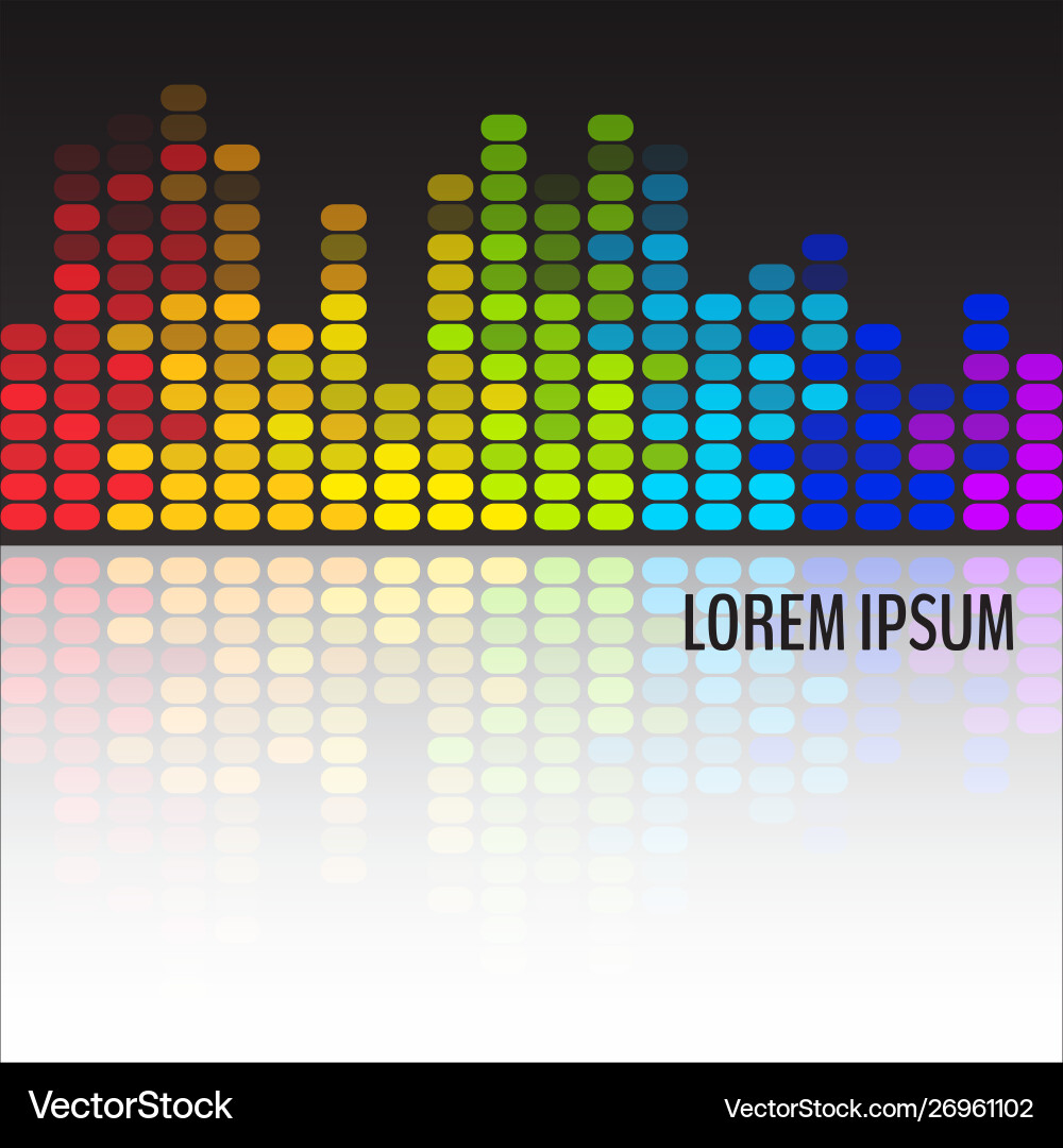 Abstract equalizer with reflection vector image