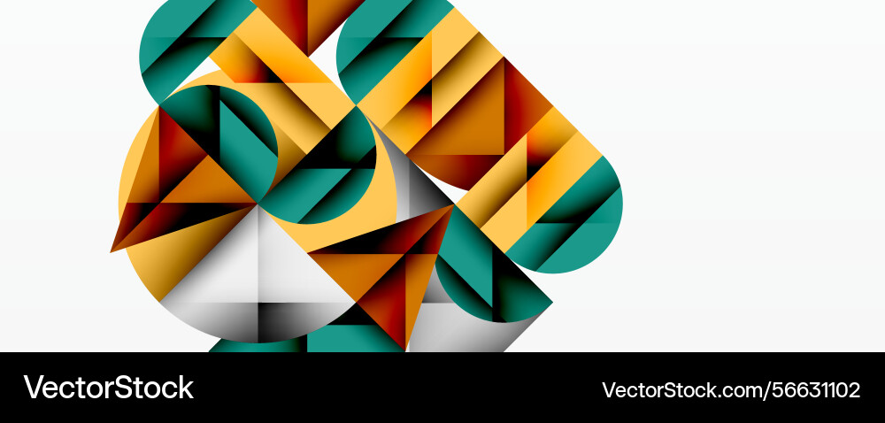 Abstract geometric shapes overlap creating Abstract geometric shapes overlap creating vector image