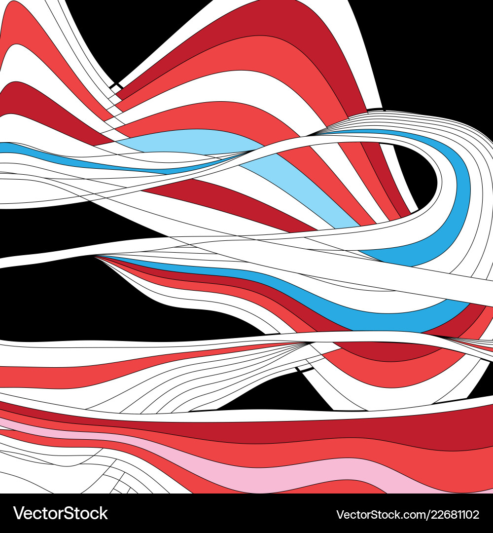 Abstract Wavy Pattern vector image