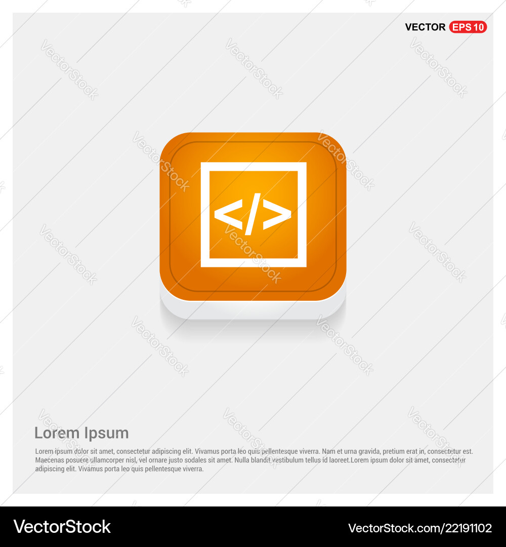 Code icon Code icon vector image