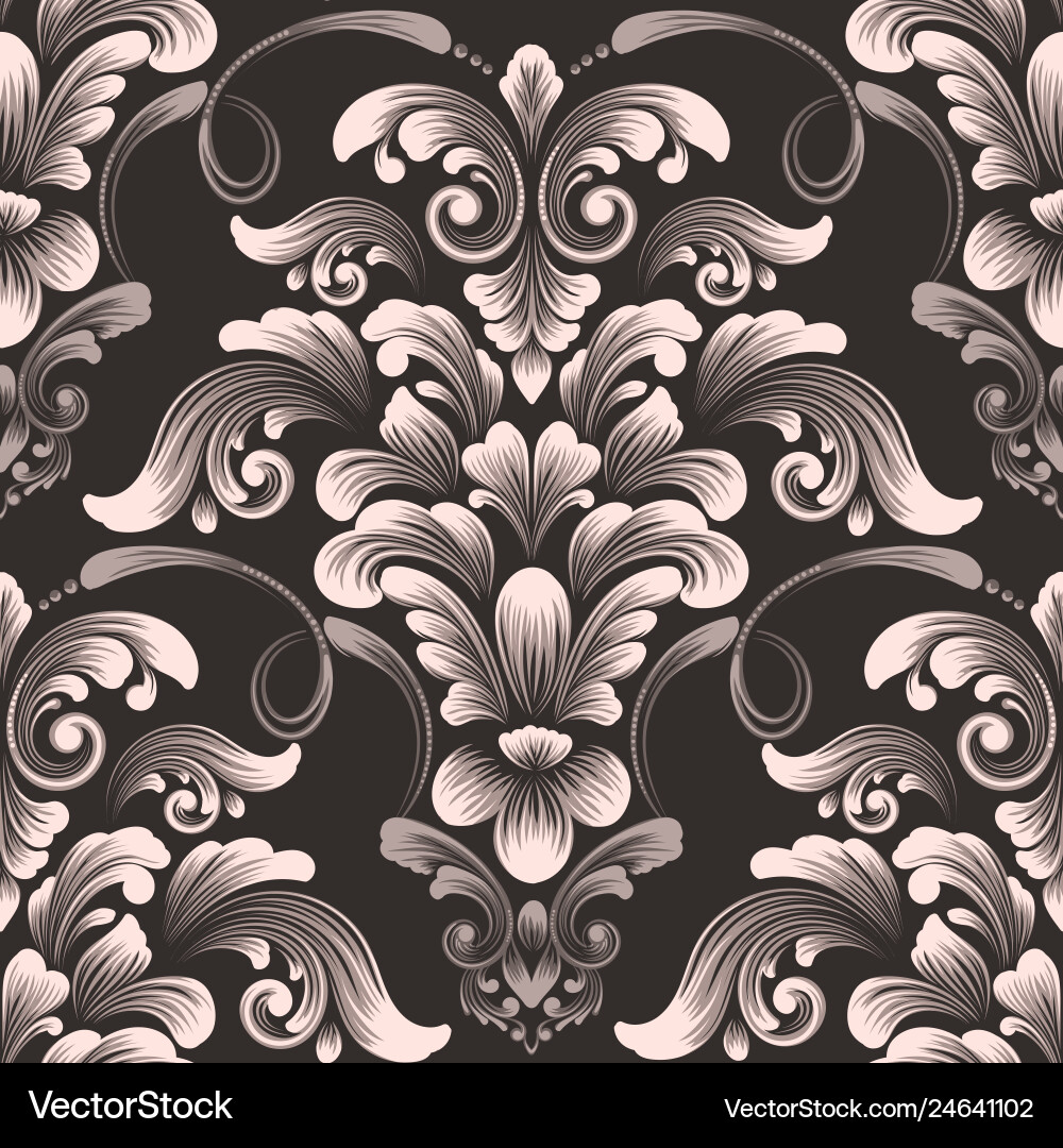 Damask nahtlose Musterelement klassische Damask nahtlose Musterelement klassische vektorbild