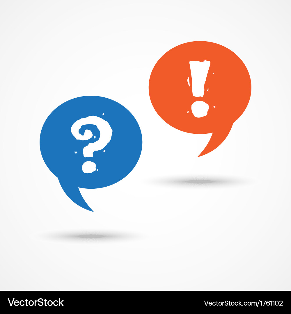 Question and Answer Communication Royalty Free Vector Image