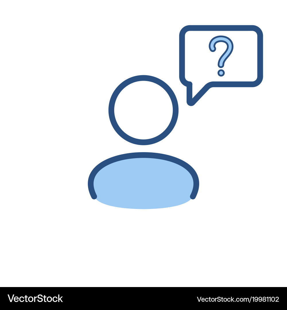 Speech bubble user icon communication vector image