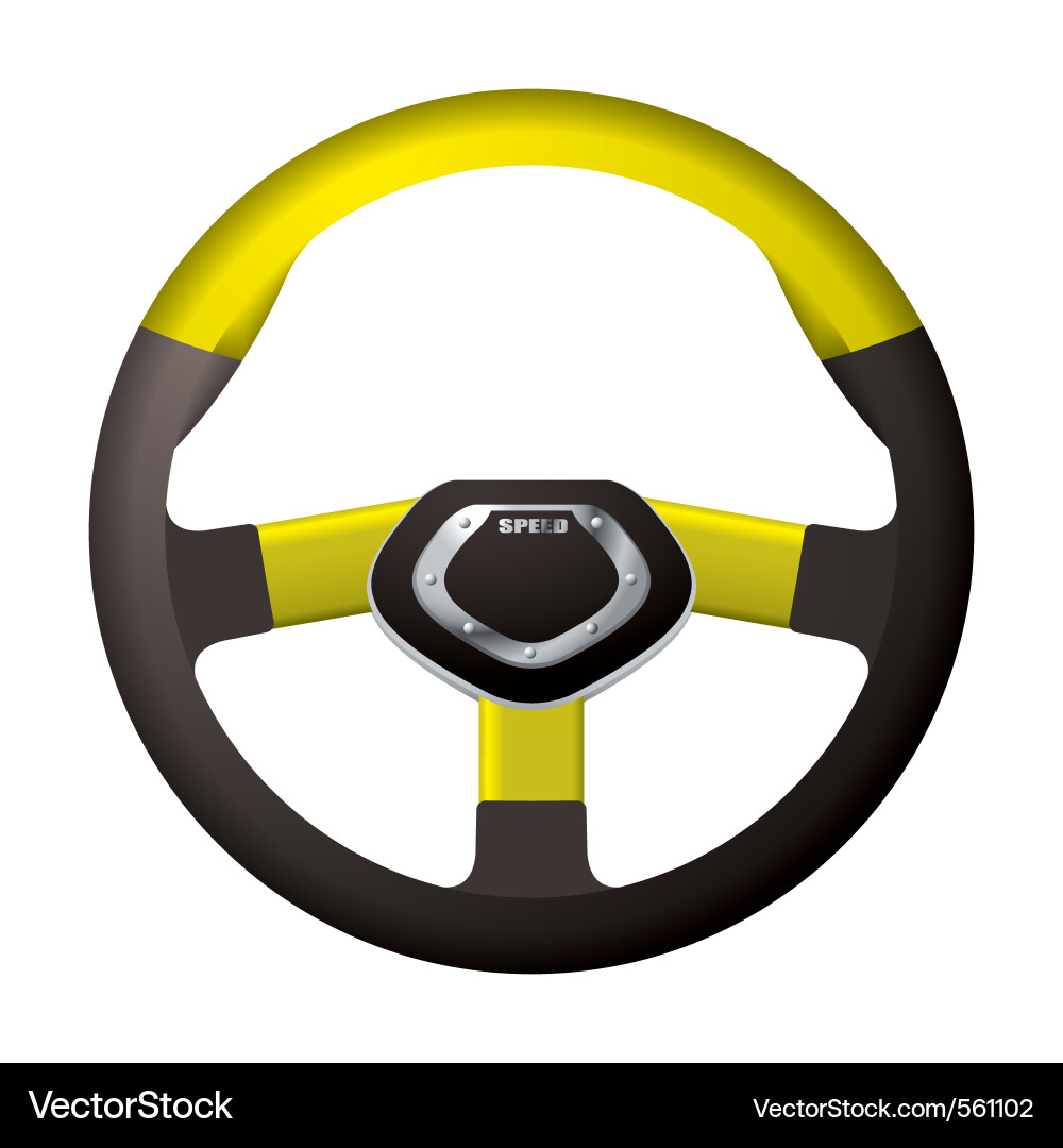 Steering wheel vector image