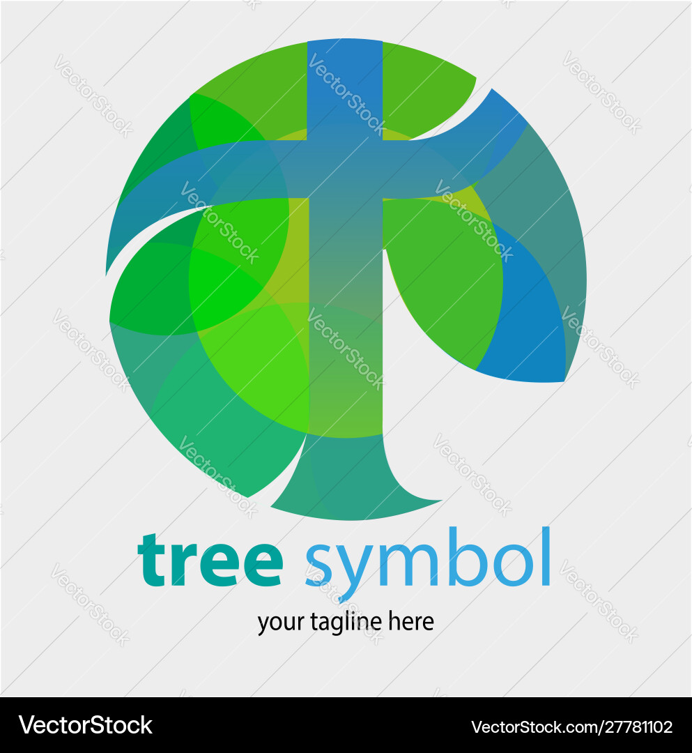 Tree symbol Tree symbol Vector Image