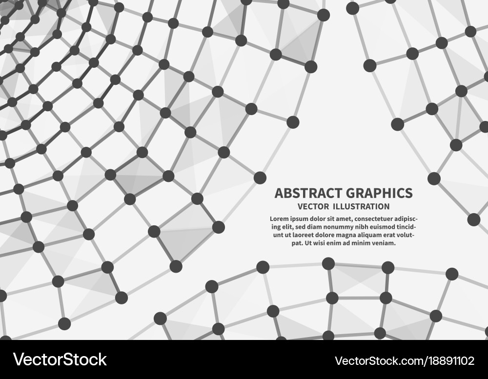 Web network connections vector image