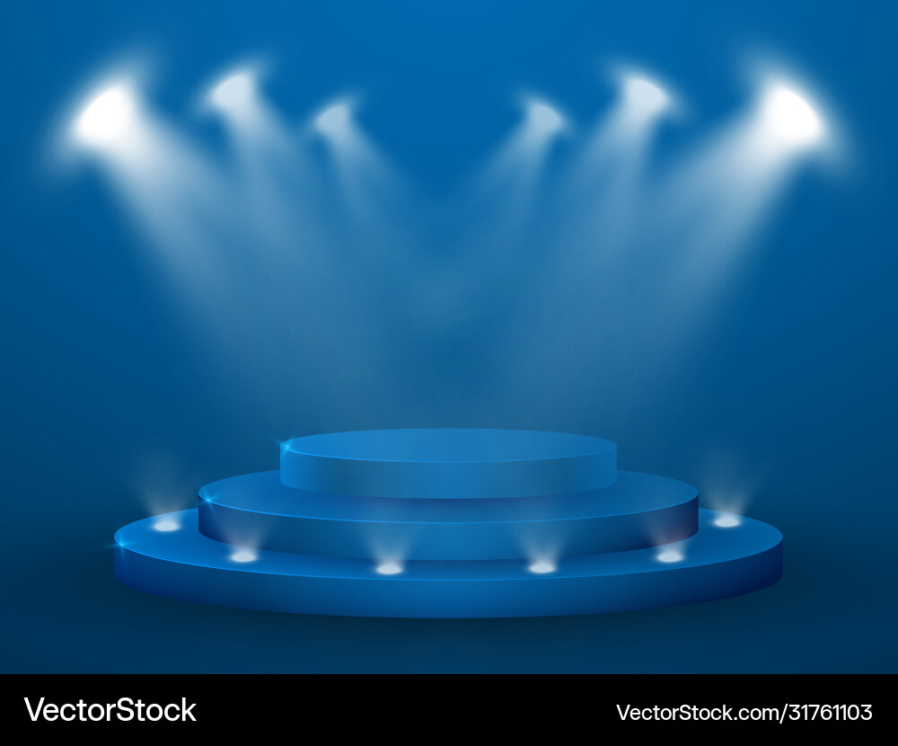 3d render abstract composition with podium 3d render abstract composition with podium vector image